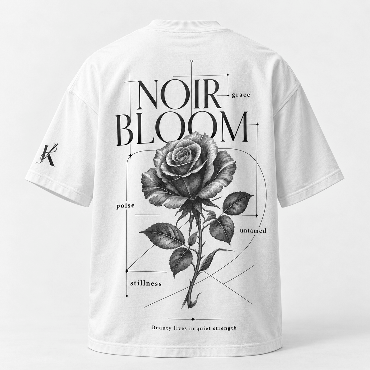 NOIR BLOOM Oversized Tee