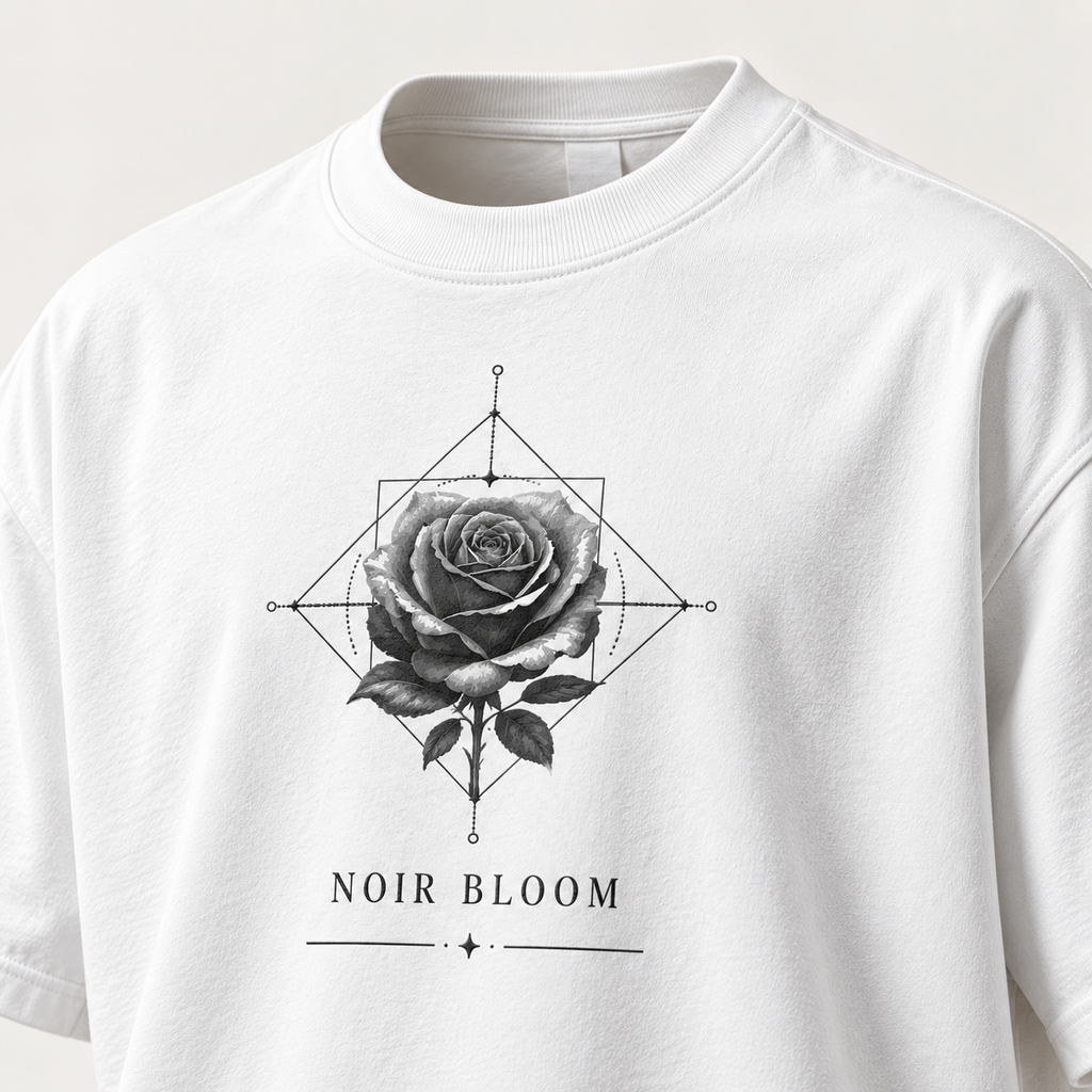 NOIR BLOOM Oversized Tee