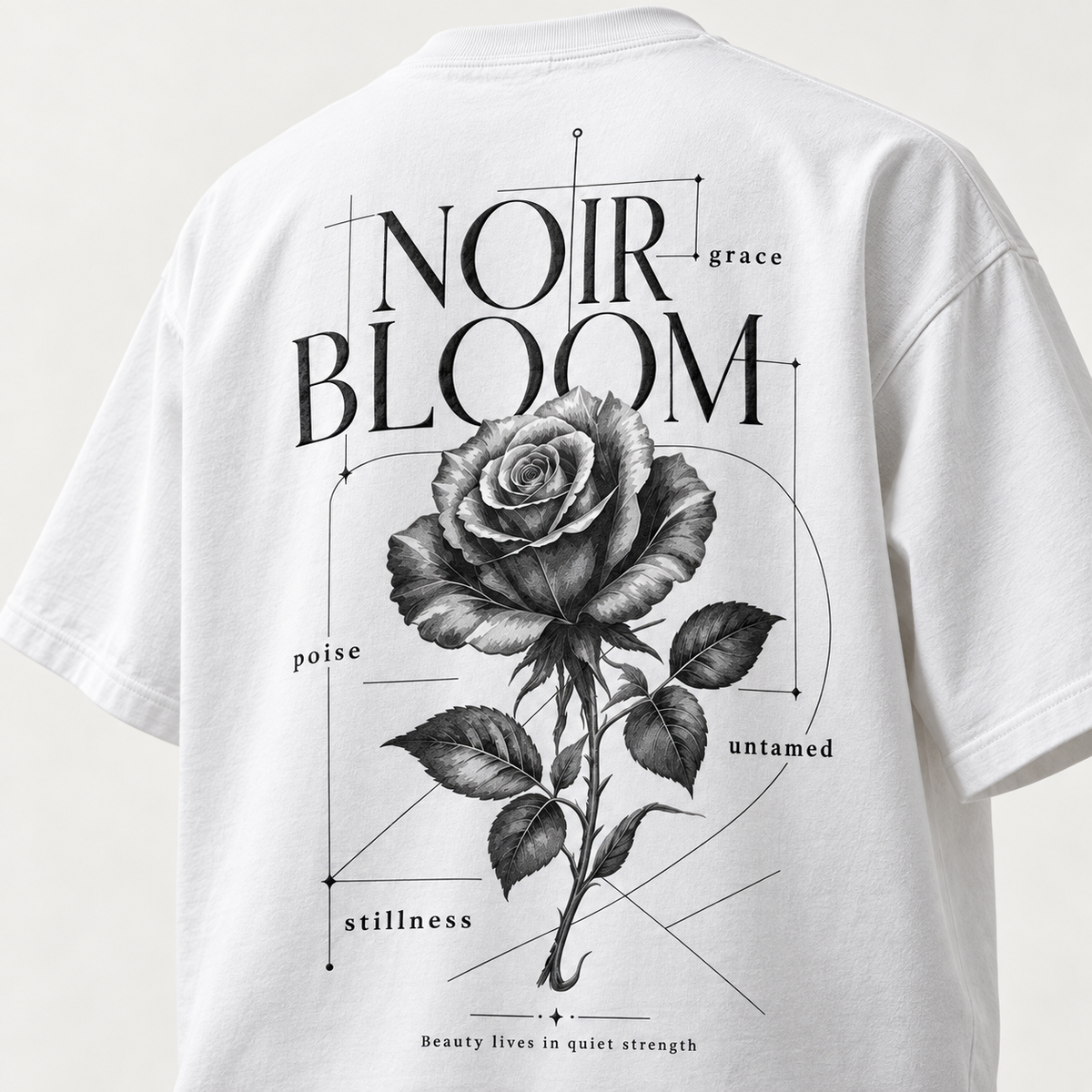 NOIR BLOOM Oversized Tee